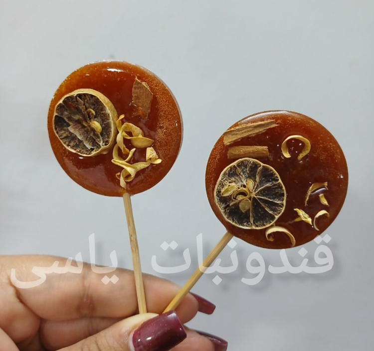 نبات کاراملی (نبات سوخته) یاسی | نبات کریستالی با طعم کارامل