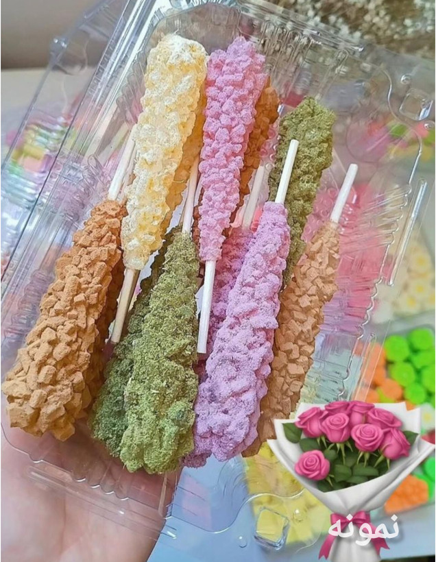 نبات شاخهای دمنوشی یاسی | نبات مخصوص چای و دمنوش