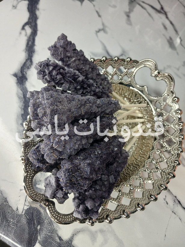 نبات دمنوشی گل گاوزبان | نبات طعمدار دستساز با گل گاوزبان