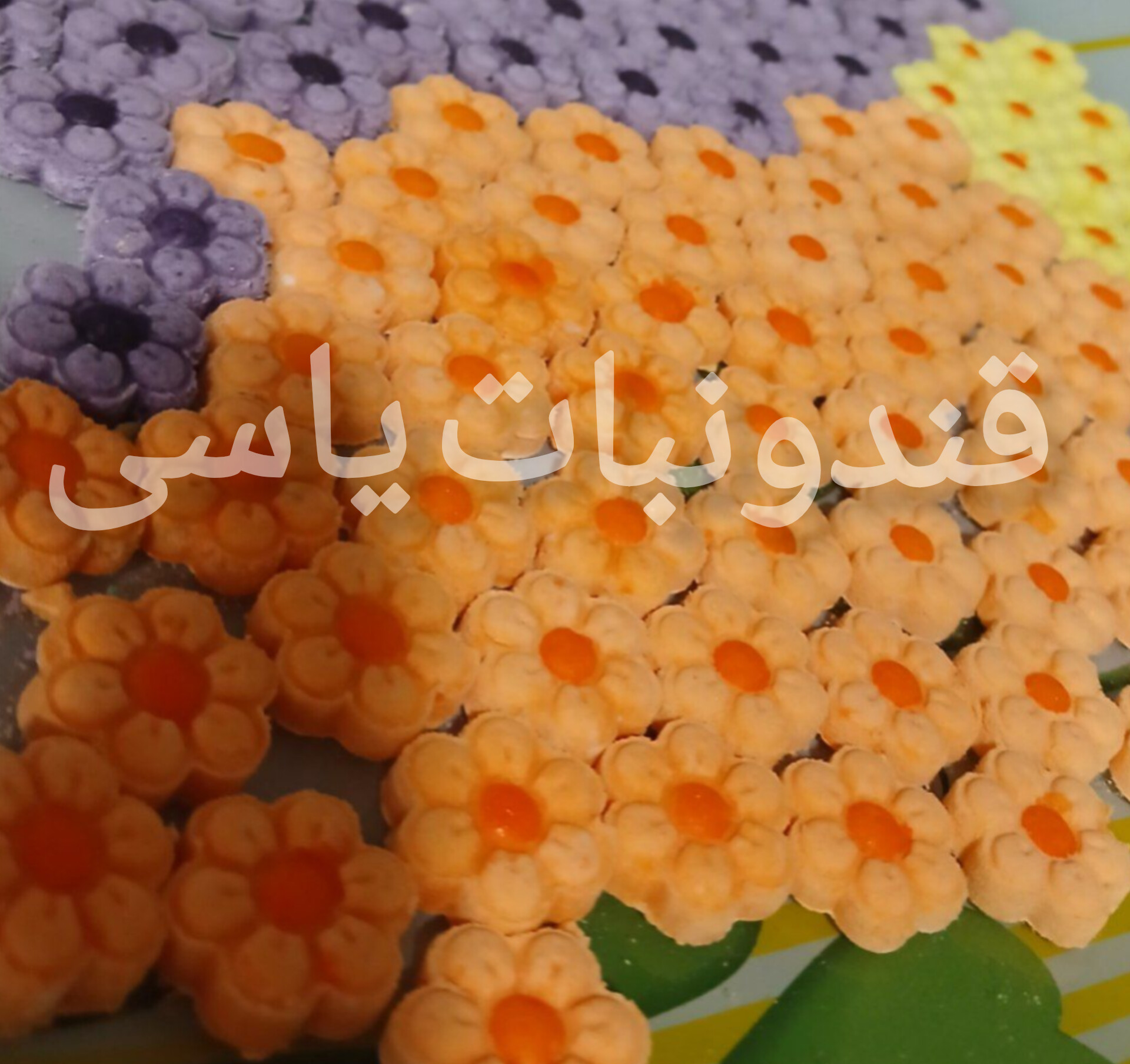 قند فود بابونه با طعم موز و پرتقال | قند دست‌ساز