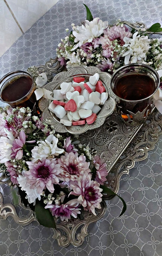 قند قلبی وانیلی و توتفرنگی یاسی | قند فانتزی طعمدار